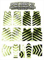 diagonal grön geometrisk jersey kläder sporter ha på sig sublimering mönster vektor