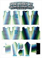 sicksack- färgrik jersey kläder sporter ha på sig sublimering mönster vektor