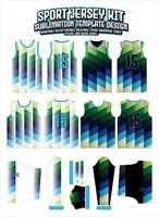 bunt Gradient Jersey bekleidung Sport tragen Sublimation Muster vektor