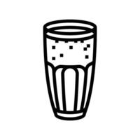 Lassi trinken indisch Küche Linie Symbol Vektor Illustration