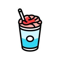 Smoothie schnell Essen Farbe Symbol Vektor Illustration