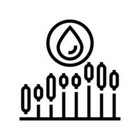 Handel Öl Industrie Linie Symbol Vektor Illustration