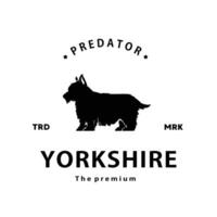 Jahrgang retro Hipster Yorkshire Logo Vektor Gliederung Silhouette Kunst Symbol