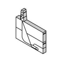 gerichtet Bohren Petroleum Ingenieur isometrisch Symbol Vektor Illustration