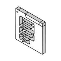 unbeantwortet Mitteilungen traurig Stimmung isometrisch Symbol Vektor Illustration