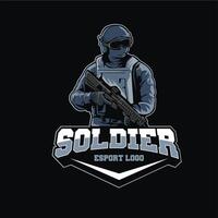 vektor soldat armén esports logotyp
