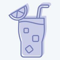 Symbol Cocktail 3. verbunden zu Cocktails, trinken Symbol. zwei Ton Stil. einfach Design editierbar. einfach Illustration vektor