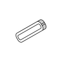 Nagel Datei Hygiene isometrisch Symbol Vektor Illustration