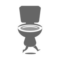 Toilette Symbol Design Vorlage vektor