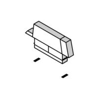 Abfassung Tabelle architektonisch Zeichner isometrisch Symbol Vektor Illustration