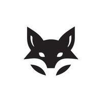 Fuchs Kopf Maskottchen Logo, Fuchs Symbol. eben Vektor Illustration.