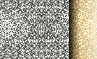nahtlos abstrakt Muster mit Ornamente zum Hintergrund, Stoff, Textil. Blumen- geometrisch Hintergrund im orientalisch Stil vektor