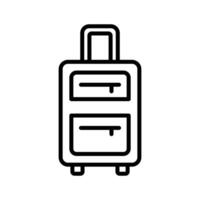Reise Tasche Symbol Vektor Design temlate im Weiß Hintergrund