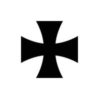 Kreuz Symbol Vektor Design Vorlage im Weiß Hintergrund