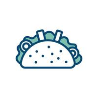 Taco Symbol Vektor Design Vorlage im Weiß Hintergrund