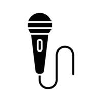 Mikrofon Symbol Vektor Design Vorlage im Weiß Hintergrund