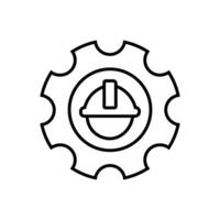 Vorarbeiter Symbol Vektor. Baumeister Illustration unterzeichnen. Ingenieur Symbol. Arbeiter Logo. vektor
