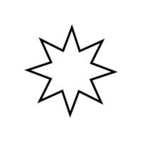 Sunburst Symbol Vektor. Star Illustration unterzeichnen. Preis Etikett Symbol. vektor