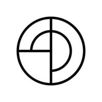 geometrisch Muster Symbol Vektor. geometrisch Zahl Illustration unterzeichnen. Untersetzer Schablone Symbol oder Logo. vektor