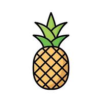 Ananas Symbol Vektor Design Vorlage im Weiß Hintergrund