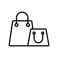 Einkaufen Tasche Symbol Vektor Design Vorlage im Weiß Hintergrund