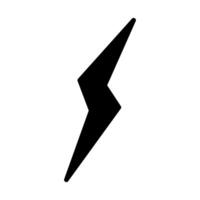 Blitz Symbol Vektor. Elektrizität Illustration unterzeichnen. Leistung Symbol. Wetter Logo. vektor