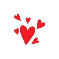 Herz Symbol Vektor. Liebe Illustration unterzeichnen. Romantik Symbol oder Logo. vektor