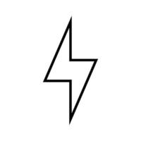 Blitz Symbol Vektor. Elektrizität Illustration unterzeichnen. Leistung Symbol. Wetter Logo. vektor