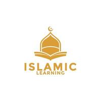 Muslim lernen Logo, Islam Lernen Logo Vorlage, islamisch Medien Vektor Illustration