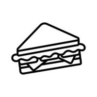 Sandwich Symbol Vektor Design Vorlage im Weiß Hintergrund