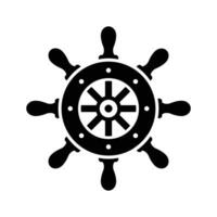 Schiff Rad Symbol Vektor Design Vorlage im Weiß Hintergrund