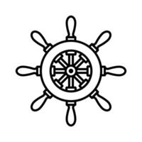 Schiff Rad Symbol Vektor Design Vorlage im Weiß Hintergrund