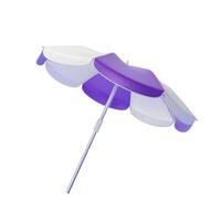realistisch detailliert 3d Strand Regenschirm . Vektor