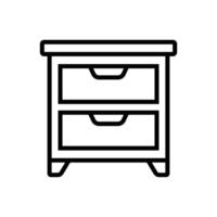 Schublade Symbol Vektor Design Vorlage im Weiß Hintergrund