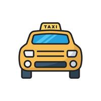 Taxi Symbol Vektor Design Vorlage im Weiß Hintergrund