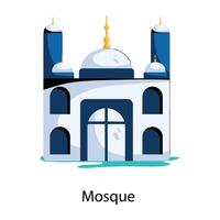 trendiga moskékoncept vektor