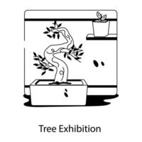 modisch Baum Ausstellung vektor