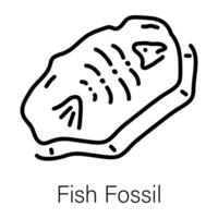 modisch Fisch Fossil vektor