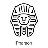 trendig farao begrepp vektor