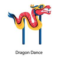 modisch Drachen tanzen vektor