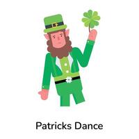 modisch Patricks tanzen vektor