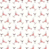 Cocktail Rosa wiederholen modisch Muster schön Vektor Illustration Hintergrund