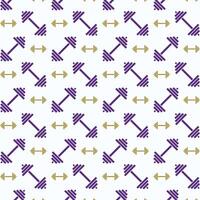 Hantel Symbol modisch bunt wiederholen Muster lila Vektor Illustration Hintergrund