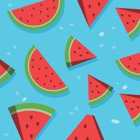 Wassermelone Muster zum Hintergrund vektor