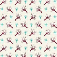 träd utan löv på Graf trendig upprepa mönster vektor illustration bakgrund