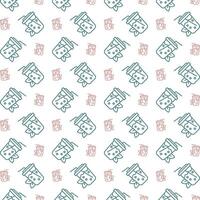 detox smoothie Flerfärgad upprepa trendig mönster textil- vektor illustration bakgrund