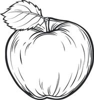 Vektor Illustration Apfel ohne Hintergrund