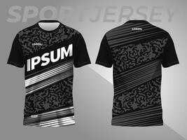 abstrakt schwarz Hintergrund und Muster zum Sport Jersey Design vektor