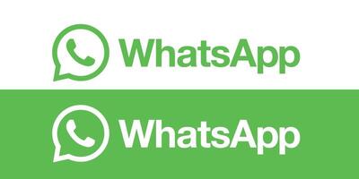 WhatsApp Logo Symbole. Sozial Medien Symbole vektor