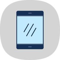 Smartphone eben Kurve Symbol vektor